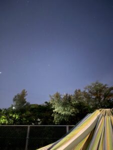 〜ハンモックから眺める星空〜

